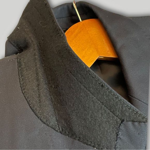 ❤️💗❤️ Vintage Navy Blazer ACTWU-TAVT / Union Made - HONNI•SOIT QUI•MAL•Y•PENSE - Picture 7 of 15